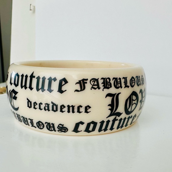 Y2K Juicy Couture Love Decadence Bangle Cuff Bracelet - Picture 7 of 7